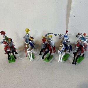 Vtg Deetail Britains Ltd 1971 Lot Knights Horses Figures Army England